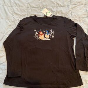 Snowmen Christmas theme long sleeve shirt